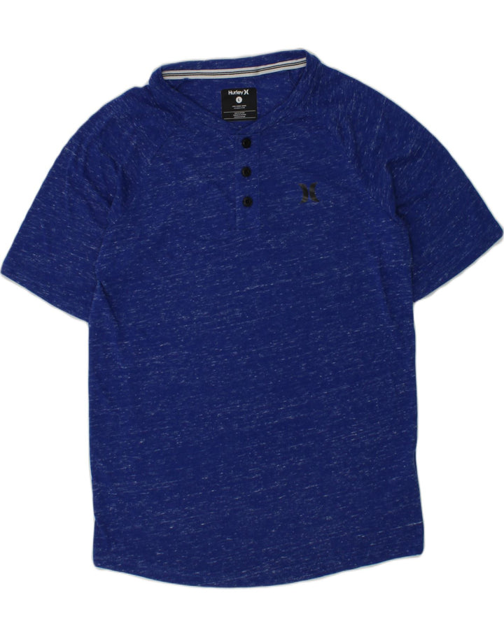 HURLEY Boys T-Shirt Top 12-13 Years Large Blue Flecked Cotton | Vintage Hurley | Thrift | Second-Hand Hurley | Used Clothing | Messina Hembry 