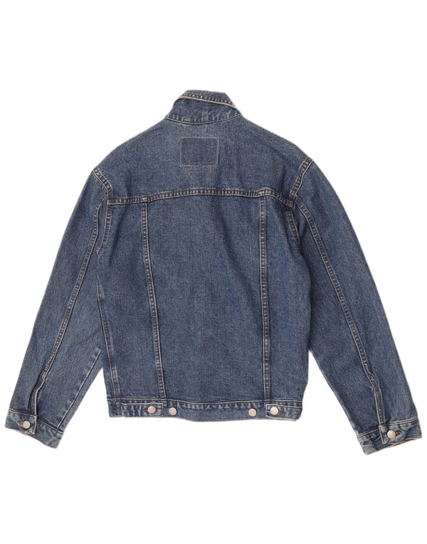 Giacca di jeans vintage da donna UK 10 piccola blu