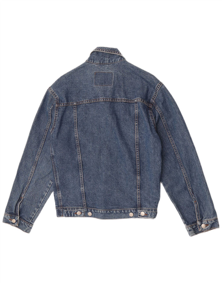 Giacca di jeans vintage da donna UK 10 piccola blu