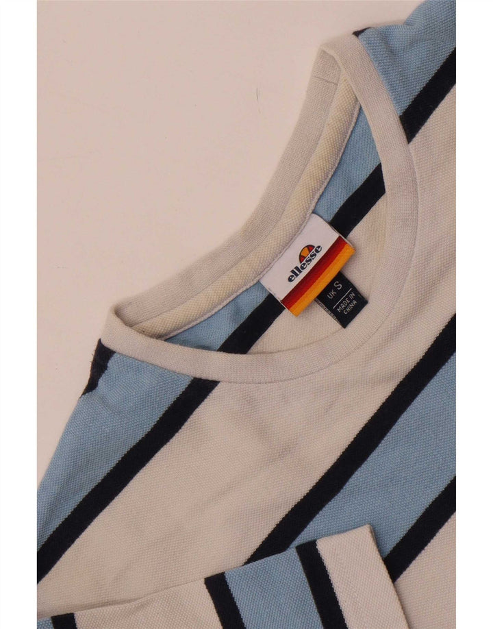 T-shirt da uomo Ellesse Top piccola a righe bianche