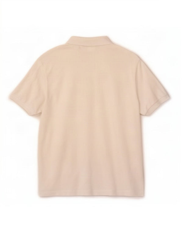 Polo da uomo Lacoste taglia 3 piccola in cotone bianco
