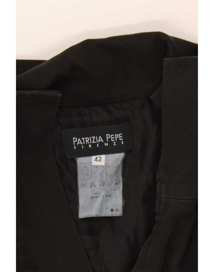 Giacca Militare Donna Patrizia Pepe IT 42 Medio Nero Cotone