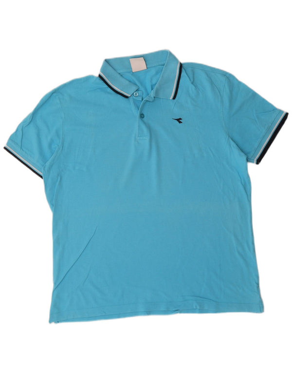 Polo Diadora Uomo XL Cotone Blu