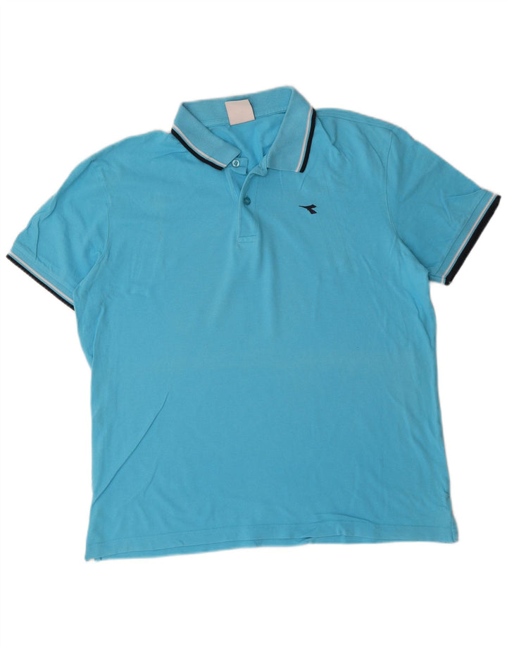 Polo Diadora Uomo XL Cotone Blu