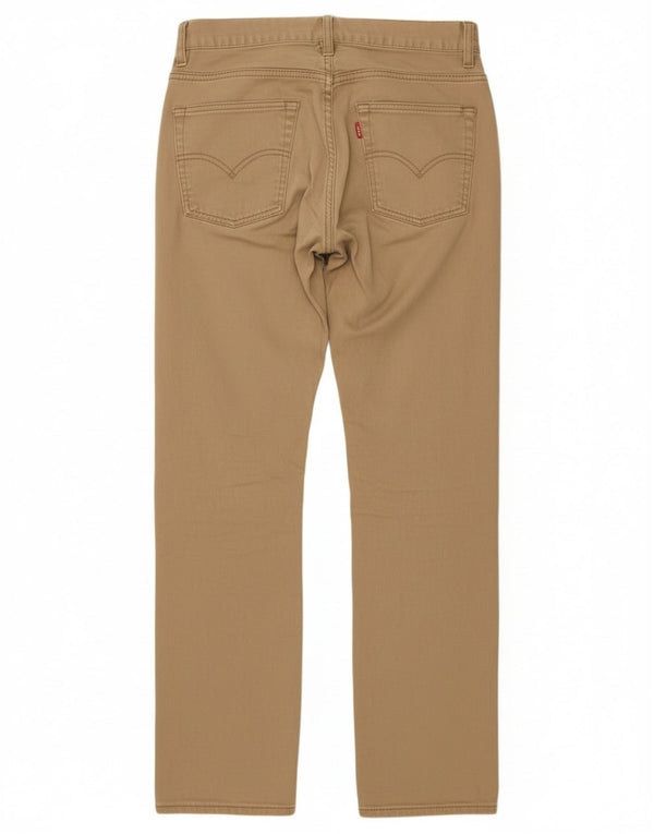 Levi's Ragazzi 511 Pantaloni Casual Slim 15-16 Anni W28 L28 Cotone Beige