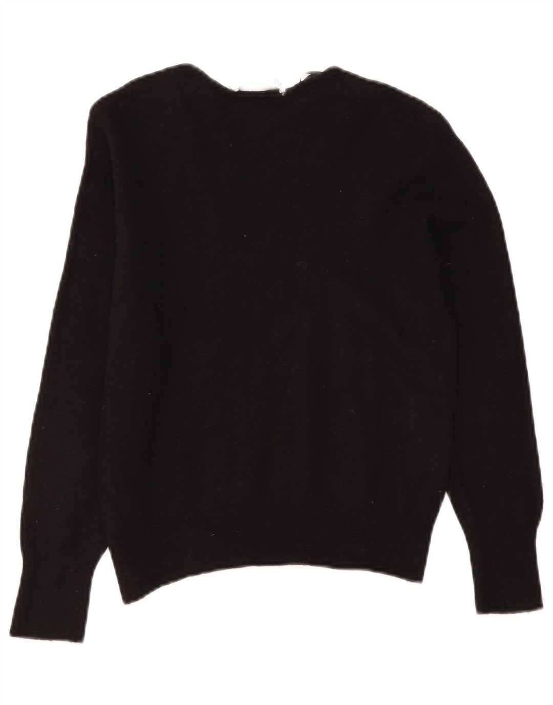 Maglione Zara da donna con scollo a V UK 10 piccolo in lana nera