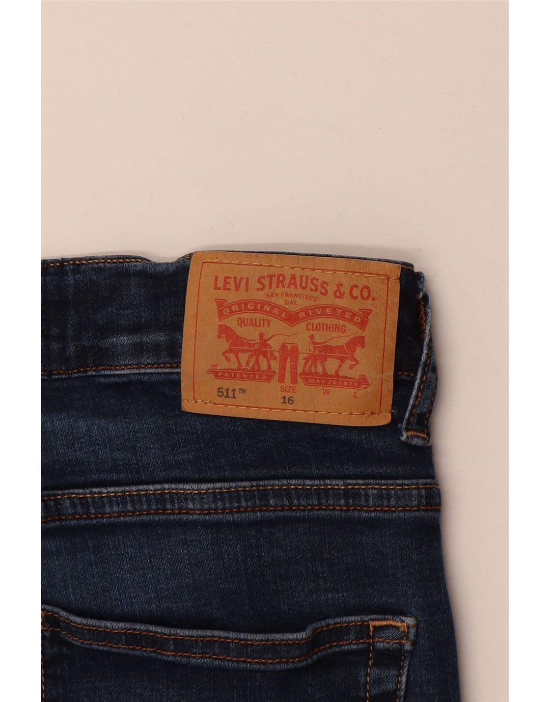 Levi's Ragazzi 511 Jeans Slim 15-16 anni W28 L31 Cotone Blu
