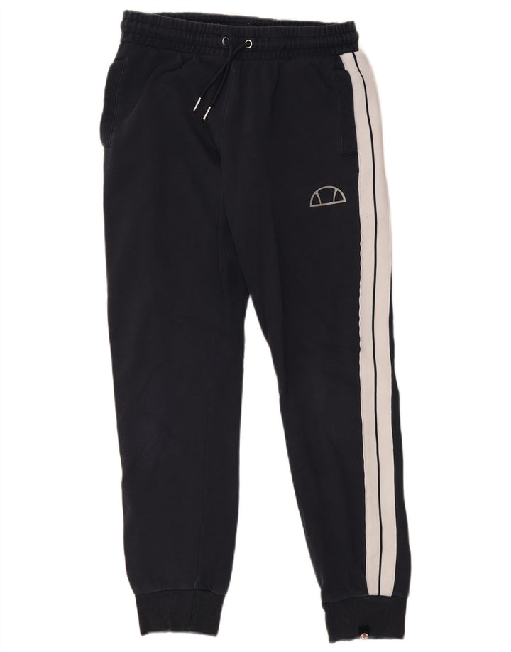 Pantaloni da tuta da uomo Ellesse Joggers medi in cotone color block blu navy