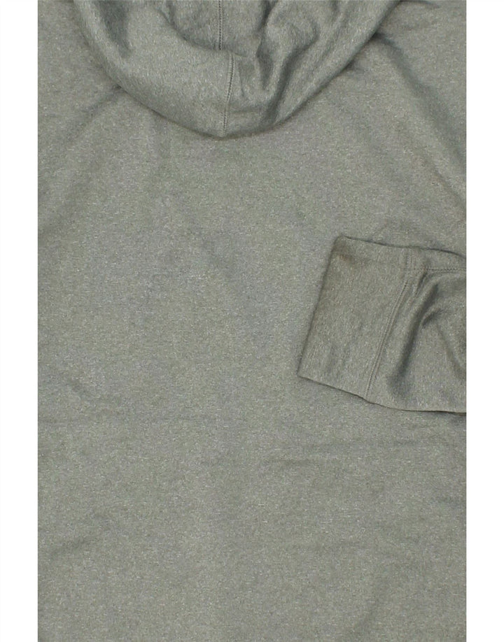 NIKE Mens Therma-Fit Hoodie Jumper Medium Grey Colourblock Polyester Vintage Nike and Second-Hand Nike from Messina Hembry 