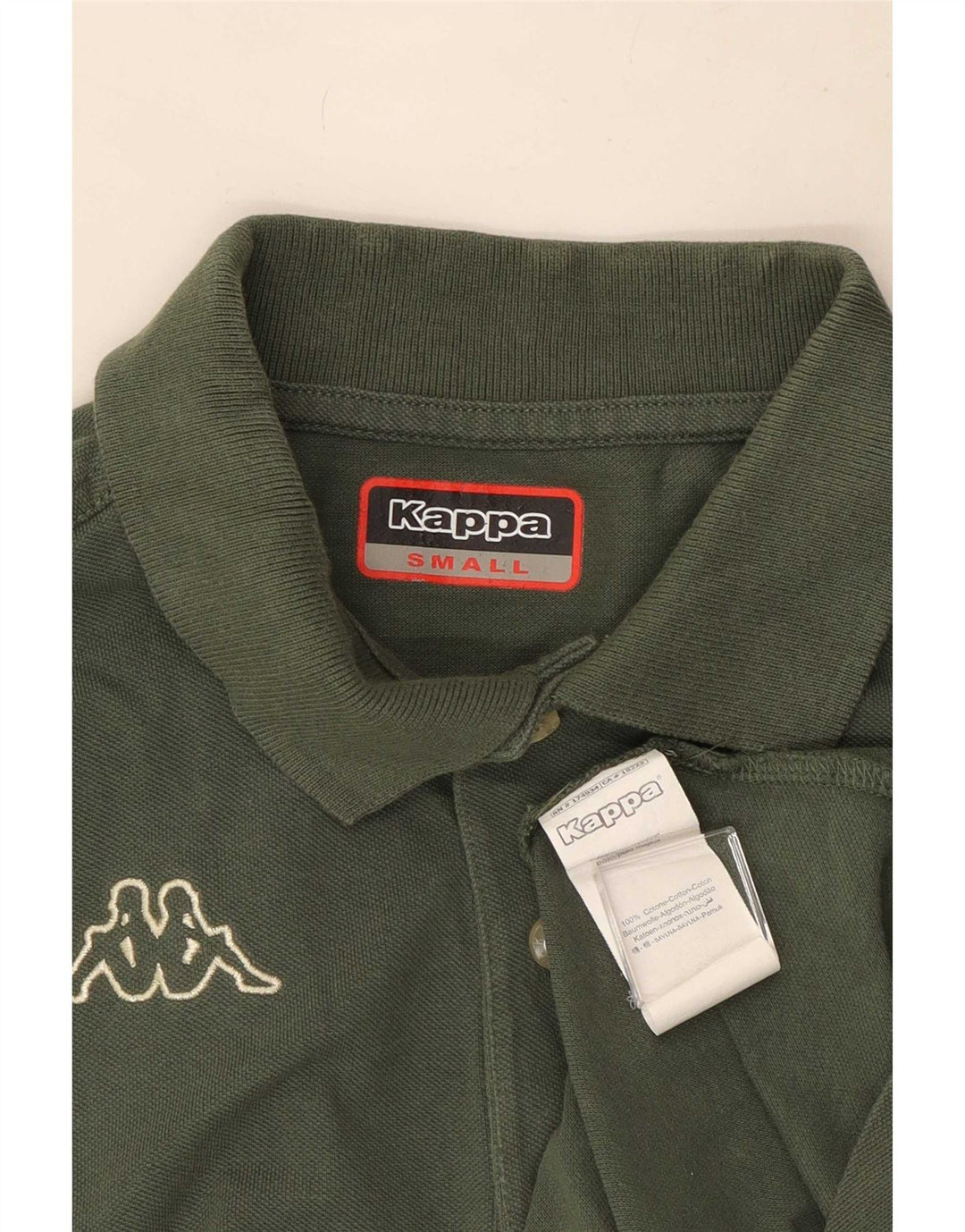 Polo Kappa Uomo Small Verde Cotone