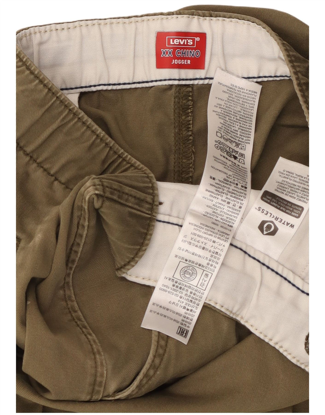 Pantaloni chino da jogging da uomo LEVI'S 2XL W40 L28 cotone kaki