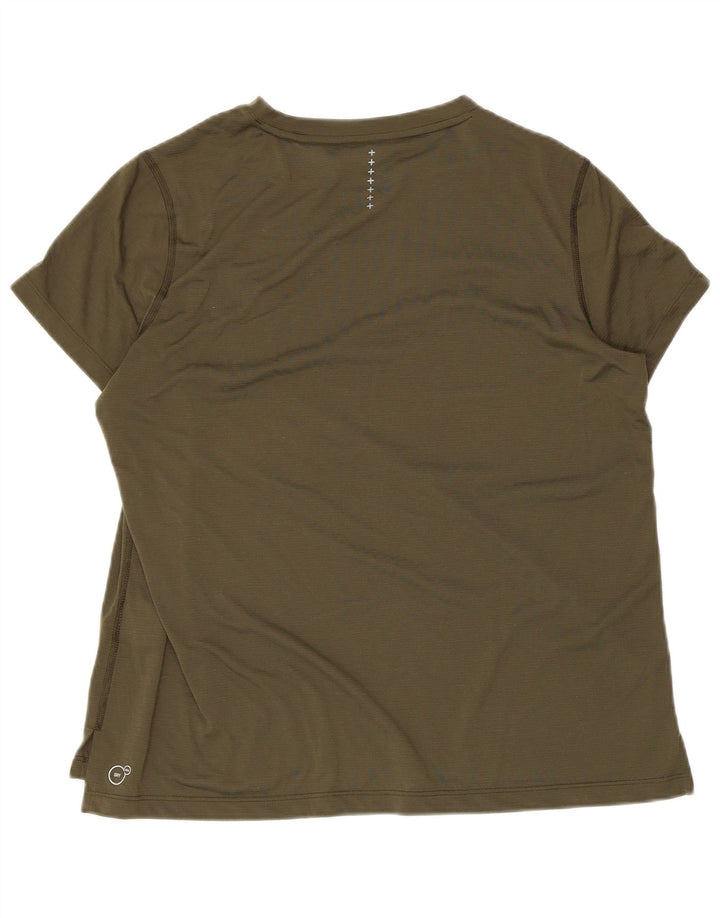 T-shirt da donna PUMA Top UK 16 grande poliestere kaki