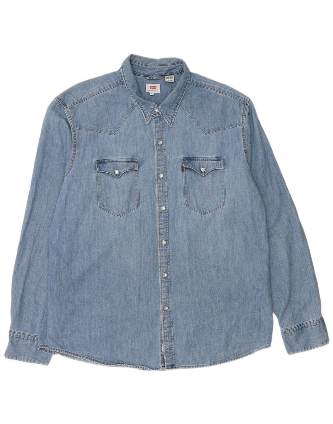 Camicia di jeans da uomo Levi's 2XL in cotone blu