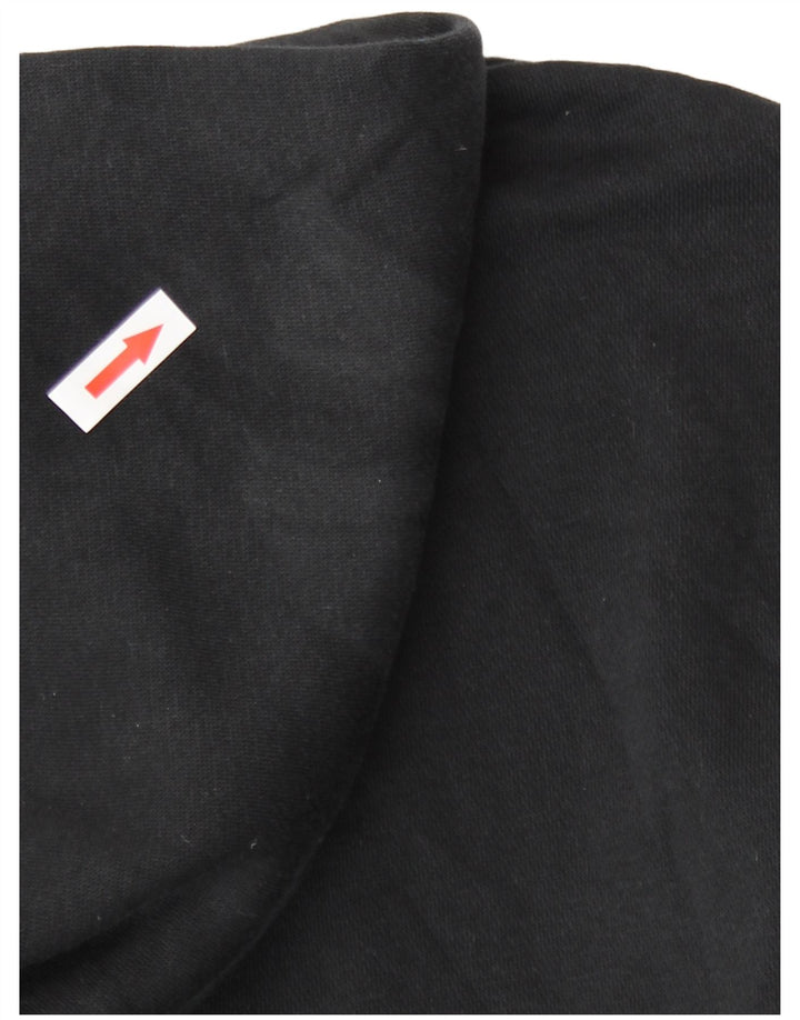 Maglione oversize con cappuccio da donna Zara UK 14 cotone nero medio