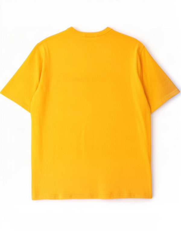 T-shirt grafica da uomo Champion Top XL in cotone giallo
