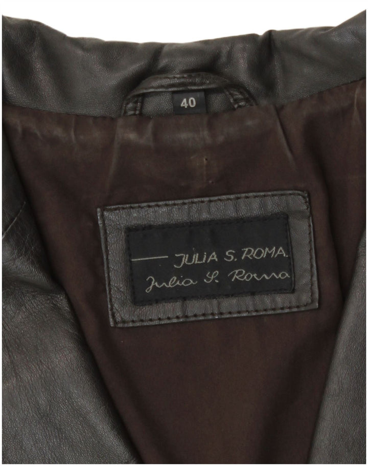 Giacca blazer a 2 bottoni da donna Julia S. Roma IT 40 piccola marrone