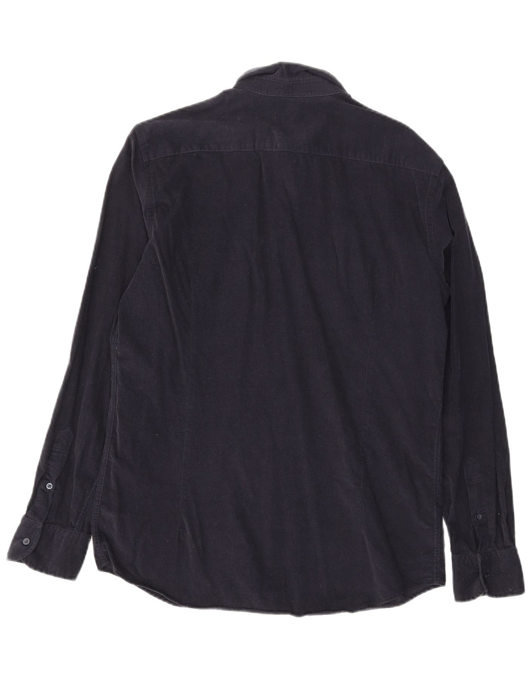 Camicia da uomo in velluto a coste Massimo Dutti, cotone blu navy grande