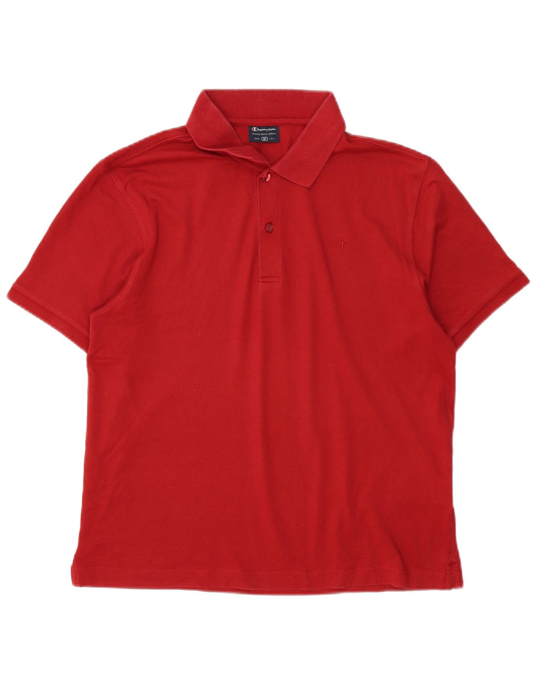 Polo da uomo Champion in cotone rosso medio
