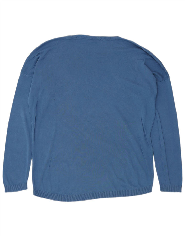 Maglione maglione girocollo da uomo BENETTON XL blu