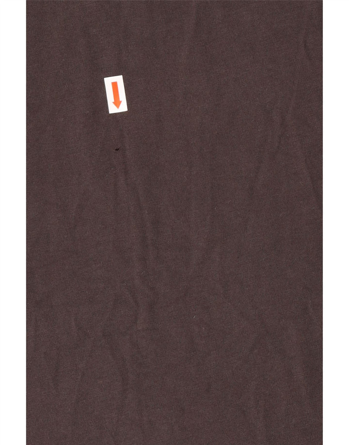 S.OLIVER Mens Graphic T-Shirt Top XL Brown Cotton