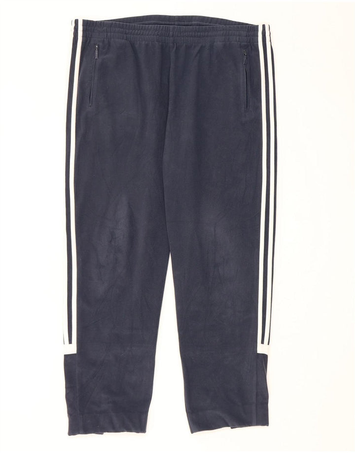 Pantaloni da tuta da uomo Adidas XL poliestere blu navy