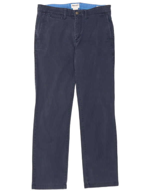 Pantaloni chino dritti da uomo Timberland W31 L30 blu navy