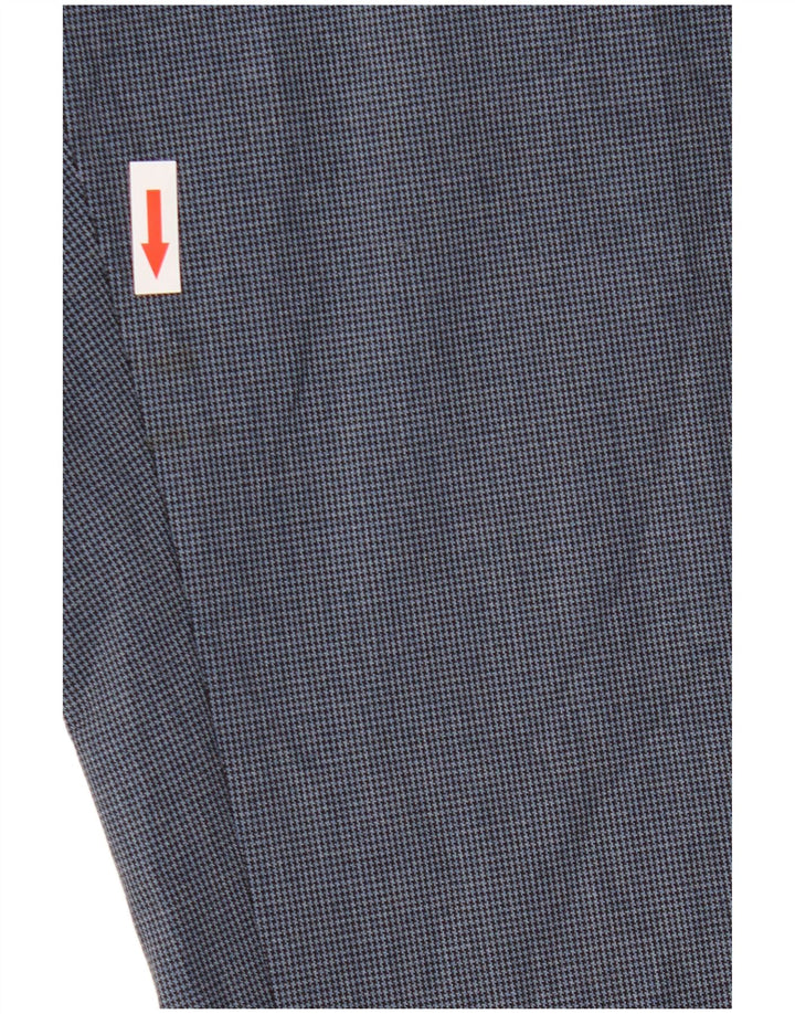 Pantaloni da abito vestibilità regolare da uomo Marks & Spencer W36 L31 pied de poule blu