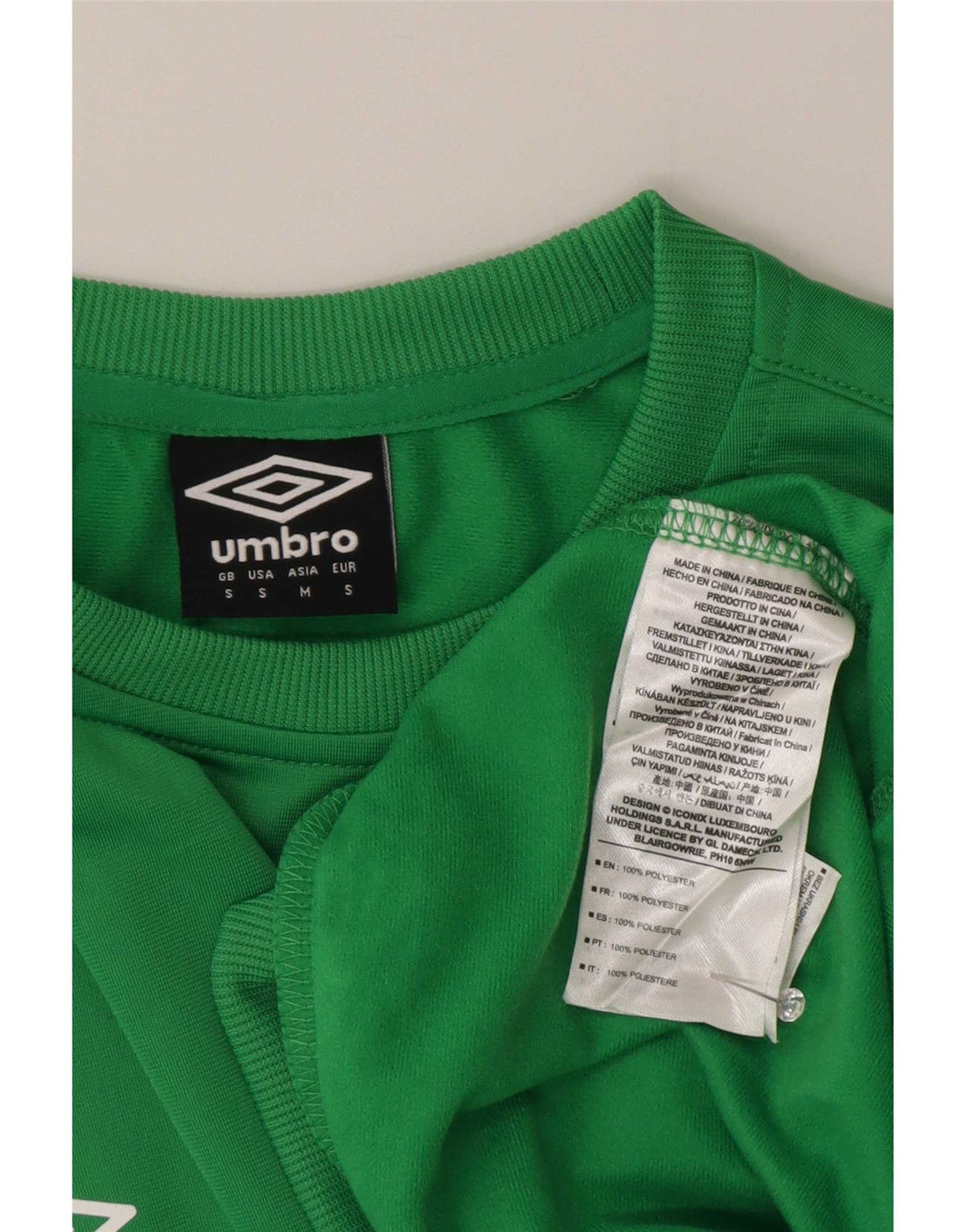 Umbro Uomo Felpa Maglione Piccolo Verde Poliestere