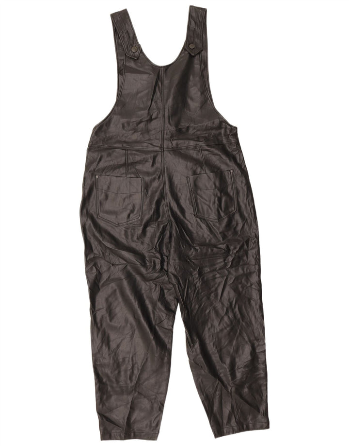Tuta da donna in ecopelle senza maniche Zara UK 14 poliestere nero medio