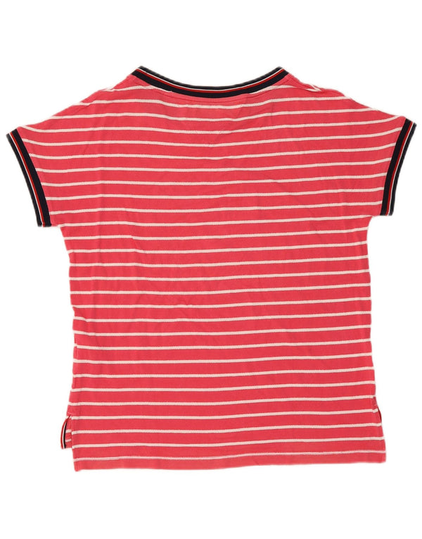 T-shirt a maniche corte da donna Tommy Hilfiger Top UK 10 Small Red Striped
