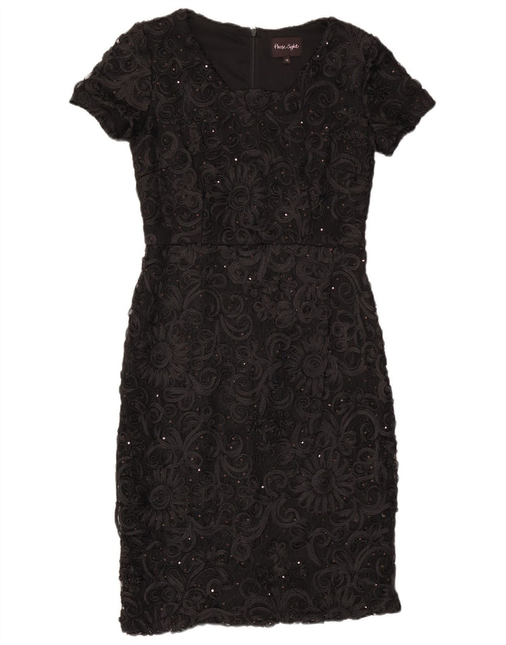 Abito tubino da donna PHASE EIGHT UK 10 Piccolo poliestere floreale nero