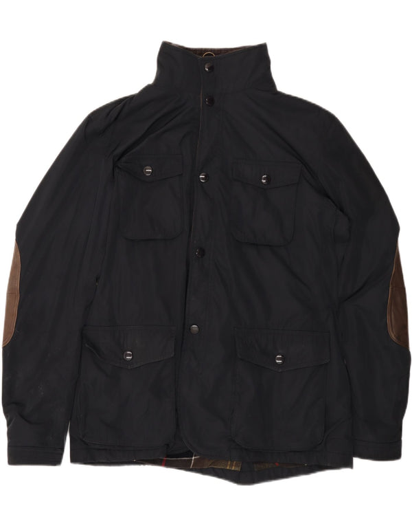 BARBOUR Giacca multiuso da uomo UK 40 Large Nero Poliestere