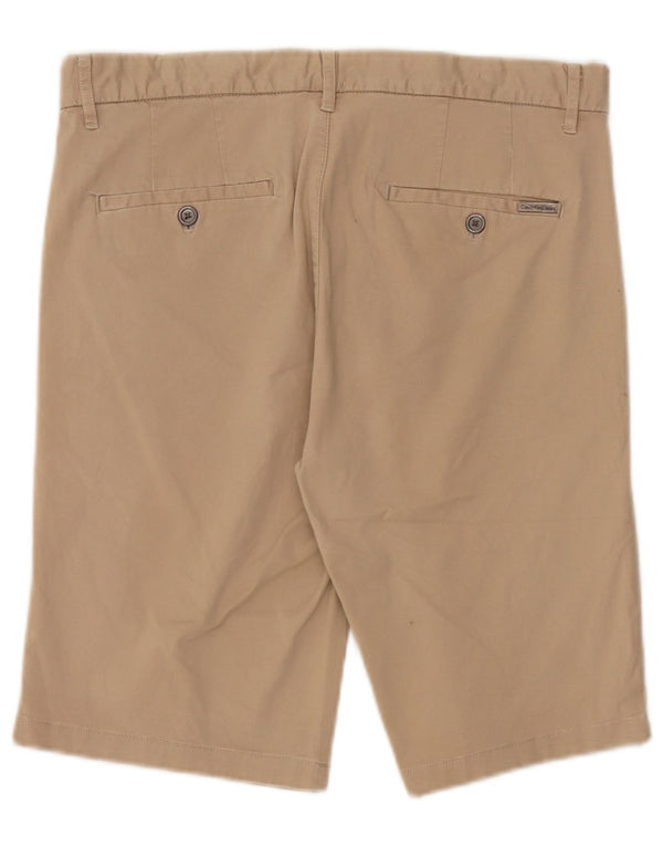 Pantaloncini chino da uomo Calvin Klein W32 cotone beige medio