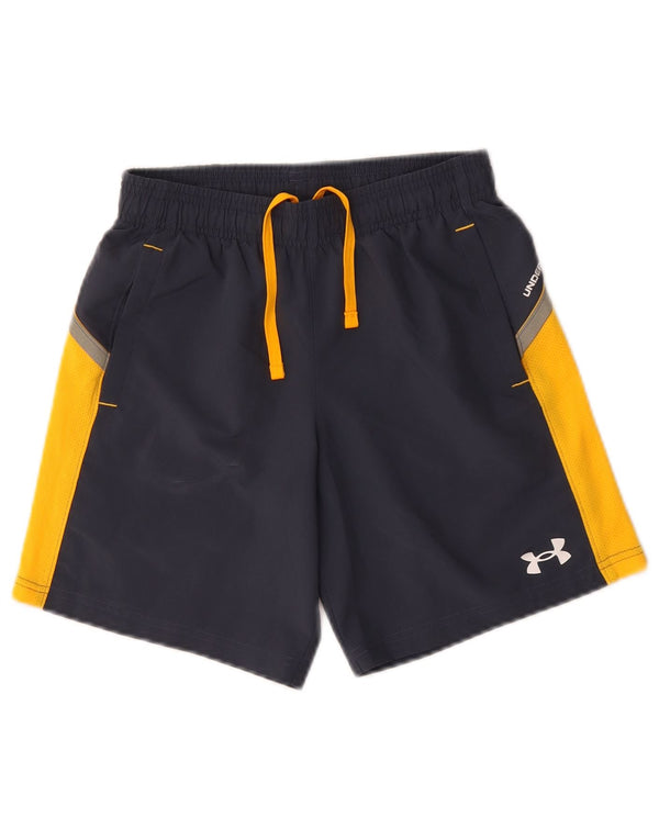 Pantaloncini sportivi Under Armour da bambino 9-10 anni, colore blu navy medio