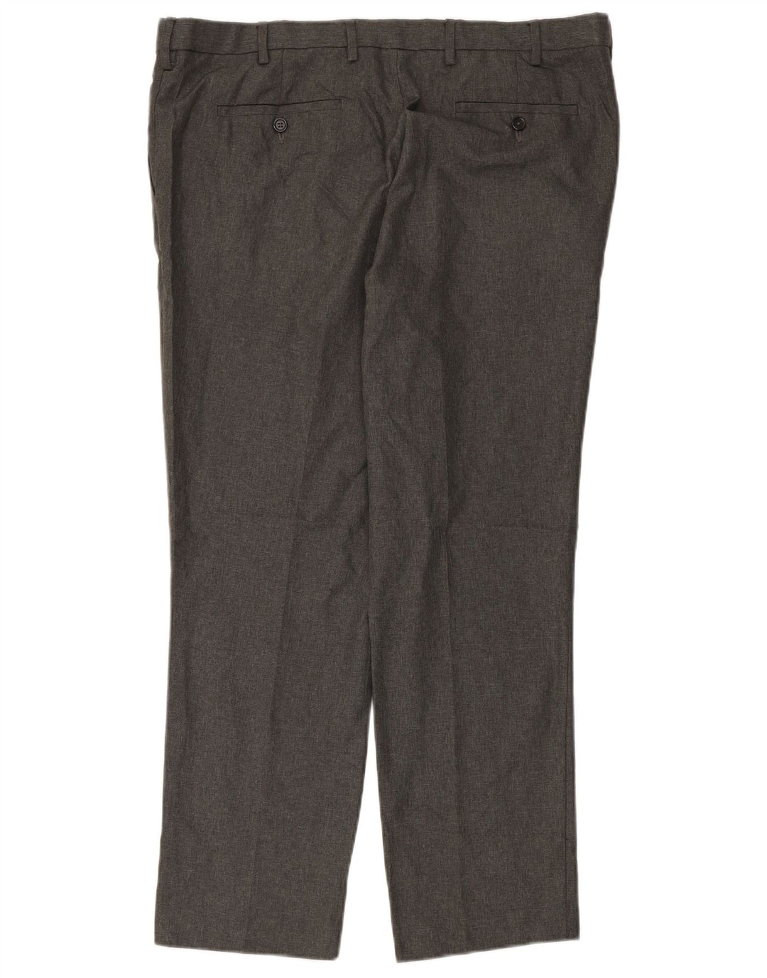 MARKS & SPENCER Pantaloni chino slim fit da uomo W40 L29 poliestere grigio