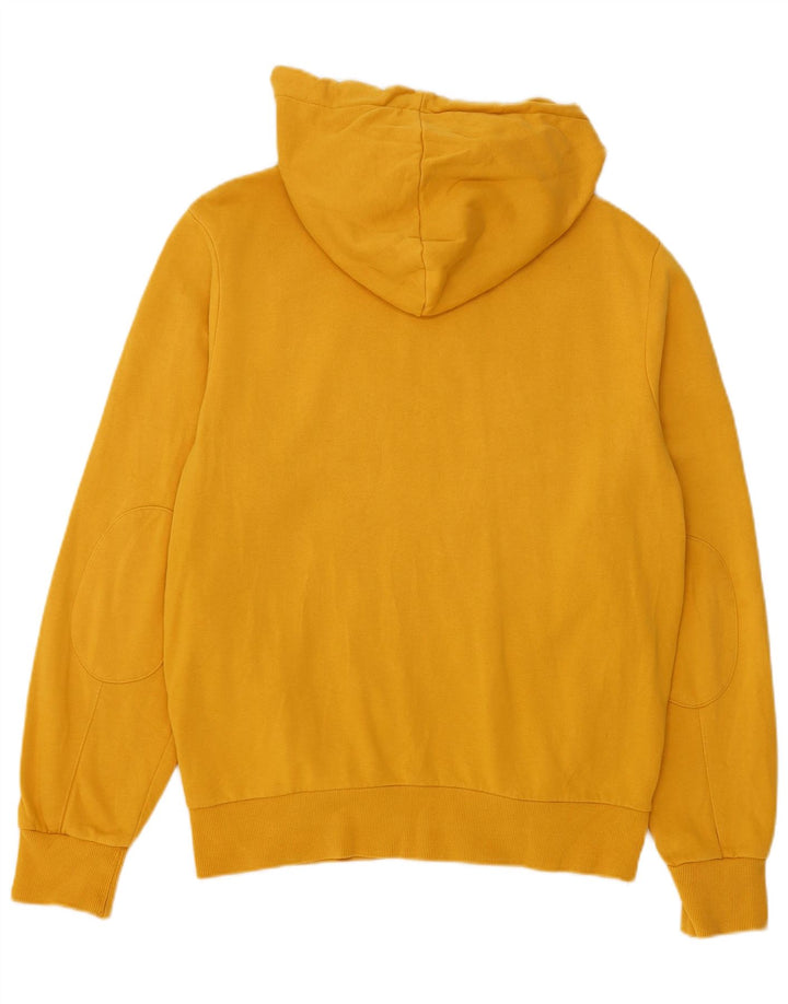 Maglione con cappuccio e zip da uomo Sun68 in cotone giallo medio