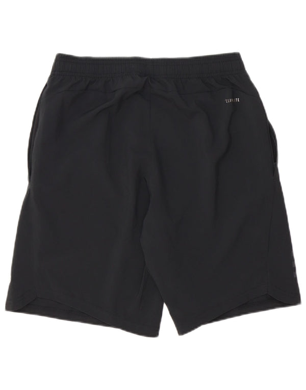 Pantaloncini sportivi Adidas Climalite da uomo piccoli in poliestere nero