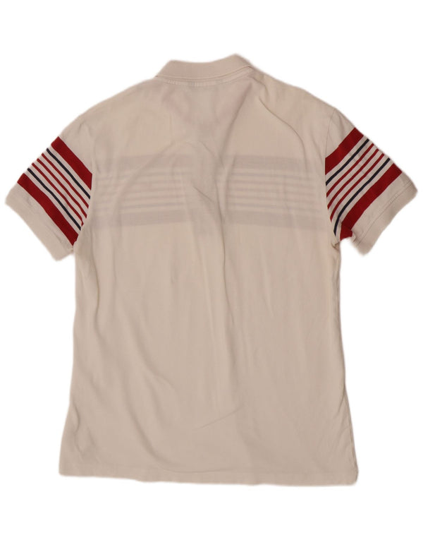 Polo da uomo Gas XL in cotone a righe bianche