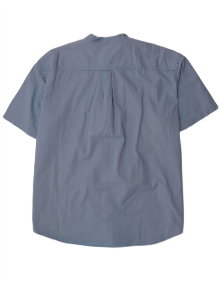 DOCKERS Camicia a maniche corte da uomo Stain Defender 2XL cotone blu