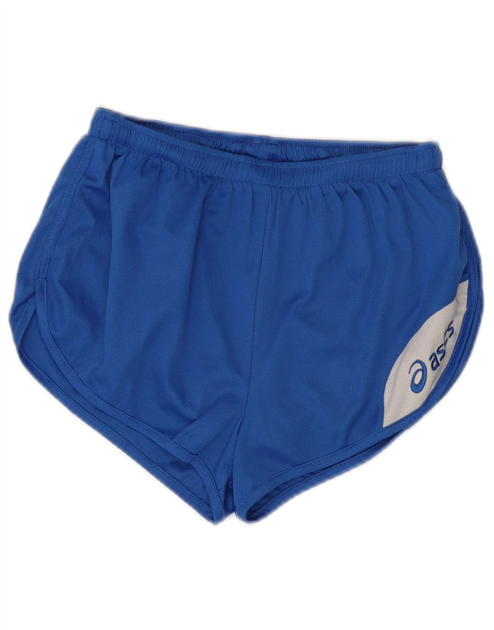 Pantaloncini sportivi Asics da donna con grafica UK 8 Small Blu Colourblock