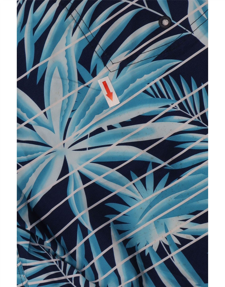 Pantaloncini da bagno da uomo Quiksilver piccoli in poliestere floreale blu