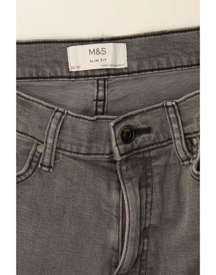 Jeans slim da uomo Marks & Spencer W32 L31 Grigi