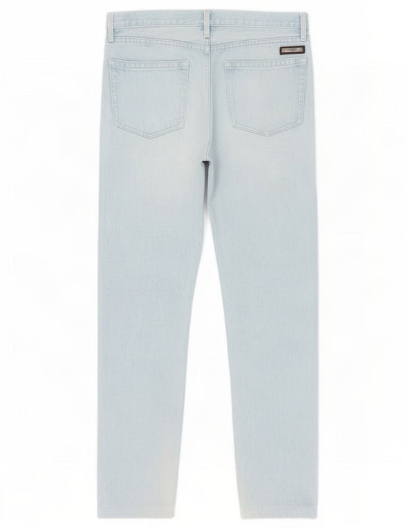 Jeans dritti da uomo Burberry W30 L32 cotone blu