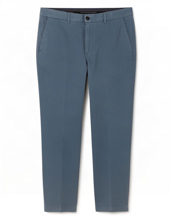 Pantaloni chino slim Marks & Spencer da uomo blu Harbour W38 L33 cotone
