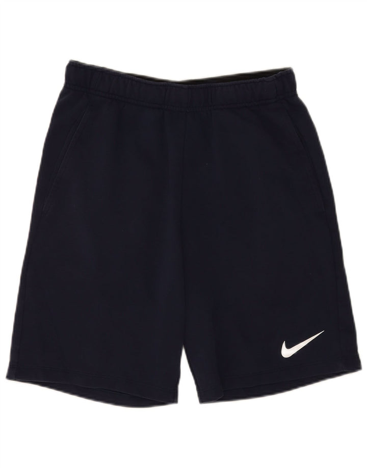 Pantaloncini sportivi Nike Dri Fit da uomo piccoli in cotone blu navy