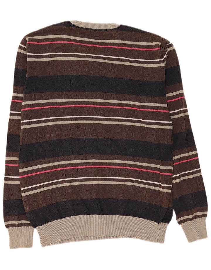 Jack & Jones Maglione girocollo grafico da uomo color block marrone medio