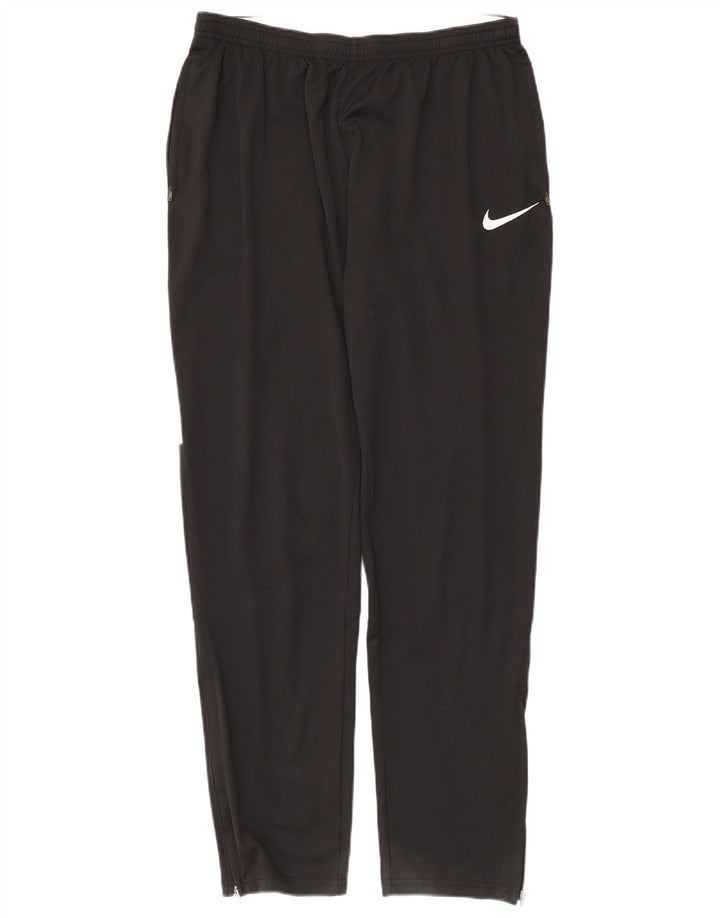 Pantaloni da tuta Nike Dri Fit da uomo, grandi, in poliestere color block nero