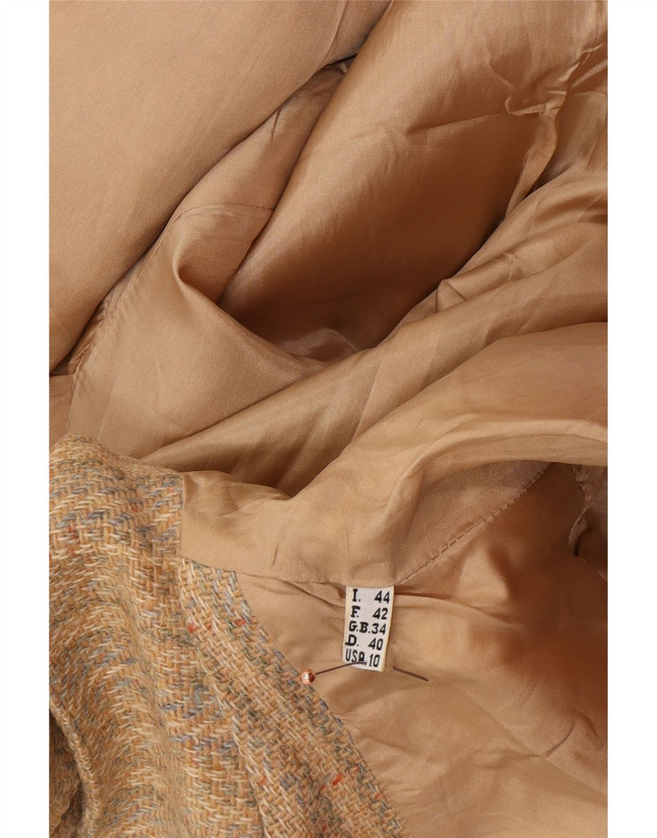 FENDI Giacca Blazer da Donna a 2 Bottoni IT 44 Classica a Righe Beige Medio