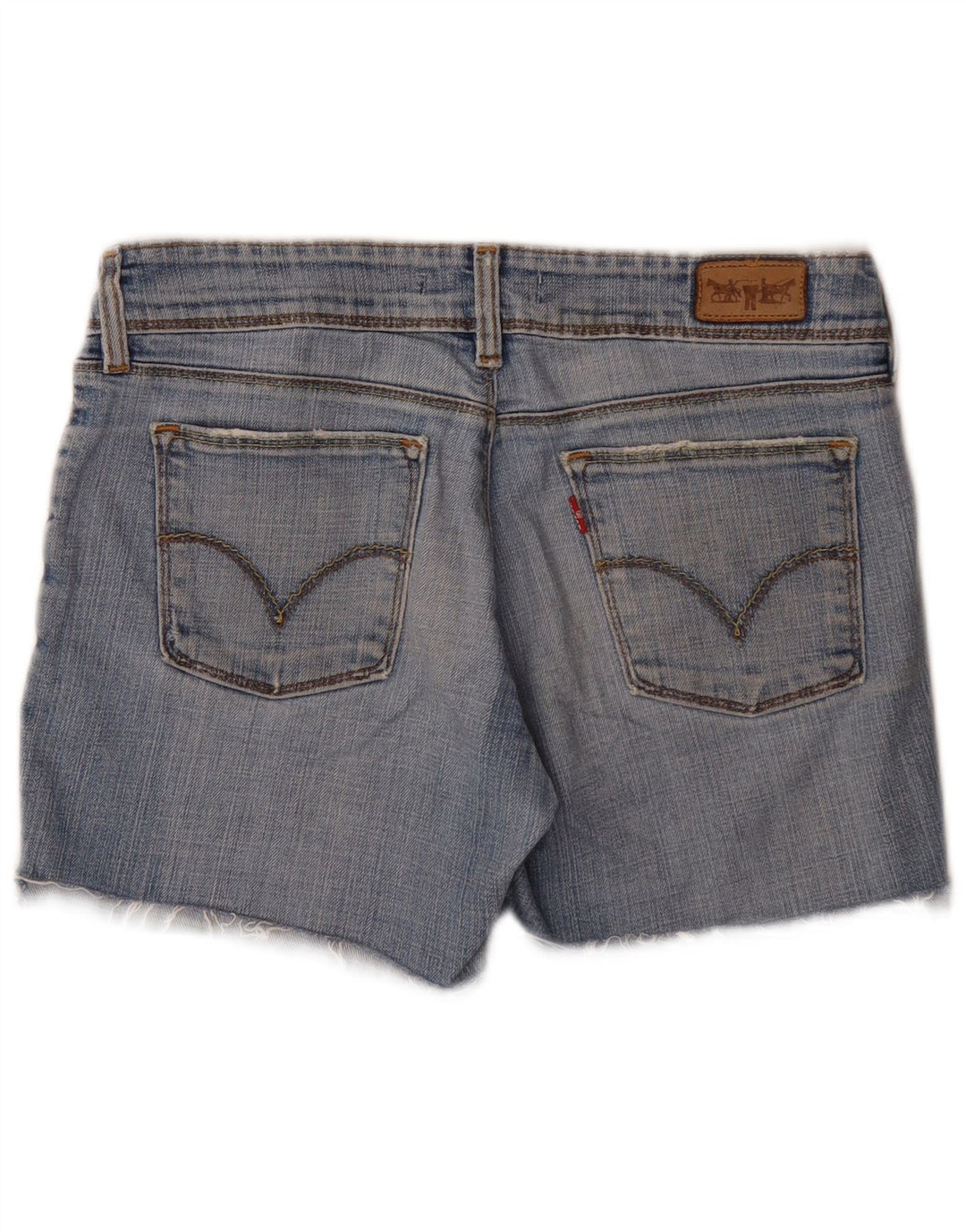 Pantaloncini di jeans Levi's 570 da donna W32 grandi in cotone blu