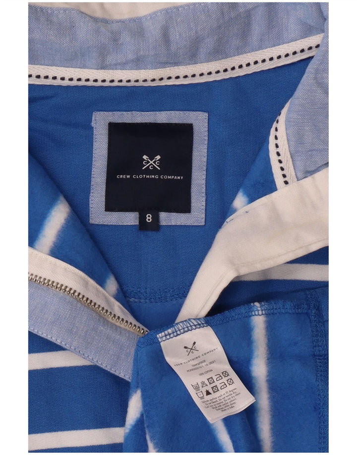 Crew Clothing Felpa oversize da donna Maglione UK 8 Piccolo cotone blu